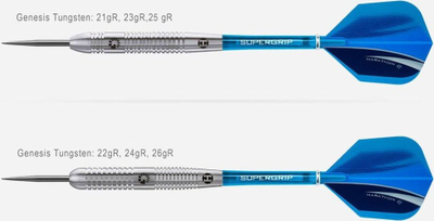 Shigjeta dart Harrows Genesis, tungsten, majë çeliku