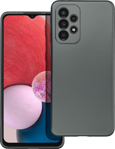 Kapak telefoni për Samsung Galaxy A52 5G, Metallic Case TPU, gri