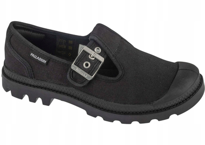 Këpucë verore Palladium Pampa Mary-Jane, kanavac, taban trekking, të zeza