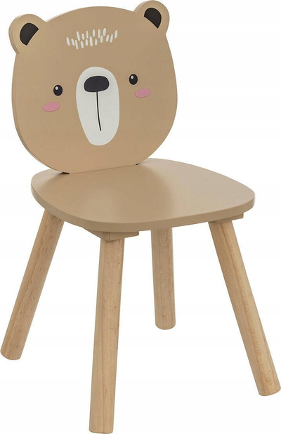 Karrige për fëmijë Atmosphera Softness Bear, dru natyral, ngjyrë bezhë