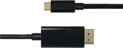 Kabllo Deltaco USB C në DisplayPort, 2m, 4K UHD, e zezë
