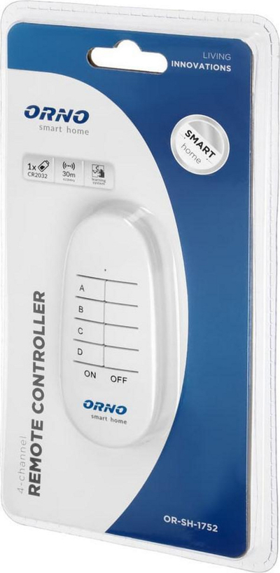 Telekomandë Orno OR-SH-1752, 4 kanale, Smart Home, e bardhë