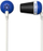 Kufje in ear Koss Plug, me kabllo, që të izolojnë nga zhurma, blu