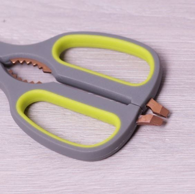 Gërshërë kuzhine Kamille KM-5183, çelik inoks, doreza ergonomike, gri