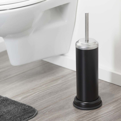 Furçë tualeti Sealskin Acero, çelik inox, me mbajtëse, ngjyrë e zezë