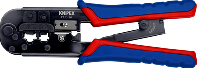 Darë krimpimi Knipex 97 51 10, 190mm, për fisha RJ11 RJ12 RJ45, e zezë