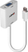 Adapter video Lindy Mini DisplayPort në VGA, Full HD 1920x1080, i bardhë