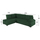 Divan këndor sofabed Jade HM3144.05L, kënd i majtë, kadife, 250 cm, jeshile Cypress
