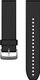 Rrip dore Garmin QuickFit 22, silikon, 22mm, i zi me argjendi
