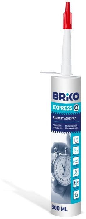 Ngjitës montimi Briko Assembly Glue Express, 300ml, i lëngshëm, i bardhë