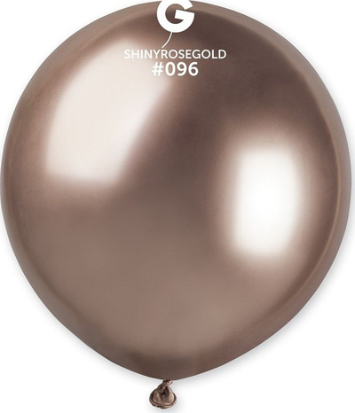 Balona latex Gemar 19 Shiny, 25 copë, metallic, rose gold