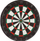 Tabelë dart Best Sporting Sisal, 45.5 cm, për shigjeta çeliku, shumëngjyrëshe
