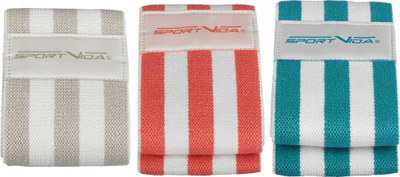 Set shirita rezistence për ijë SportVida, 3 copë, material tekstil, shumëngjyrësh