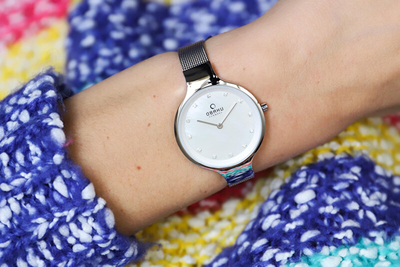 Orë për femra Obaku Sky Steel V173LXCIMC, e argjendtë