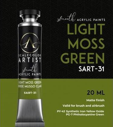 Ngjyrë akrilike Scale75 ScaleColor Artist SART 31, 20ml, për furçë edhe airbrush, jeshile myshku e çelët