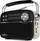 Radio portative Sven SRP-505, wireless, Blu-ray dhe DVD player, e zezë
