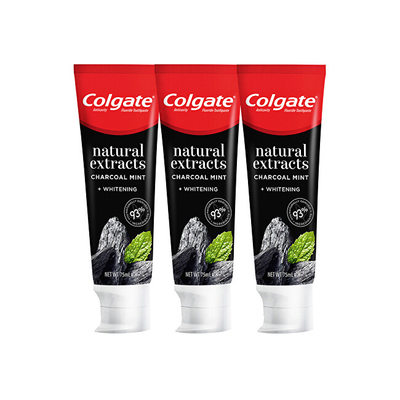 Set 3 x 75 ml pasta dhëmbësh Colgate Charcoal Trio