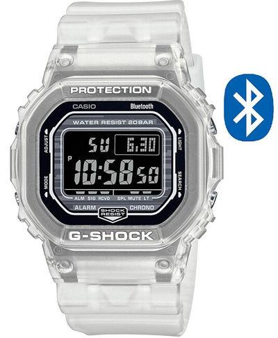 Orë për meshkuj Casio G-SHOCK DW-B5600G-7ER, e bardhë