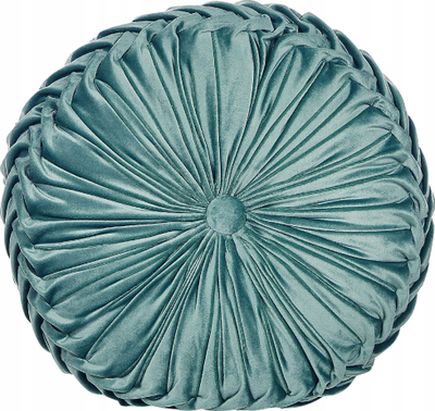 Set jastëk dekorativ Beliani UDALA, 2 copë, kadife, 40 cm, ngjyrë teal