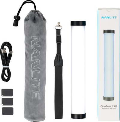 Dritë tub LED Nanlite PavoTube II 6C, RGBWW, me bateri brenda, e bardhë