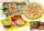 Set lodrash kuzhine Fast Food, 24 pjesë, me pica dhe hamburgerë, shumëngjyrësh