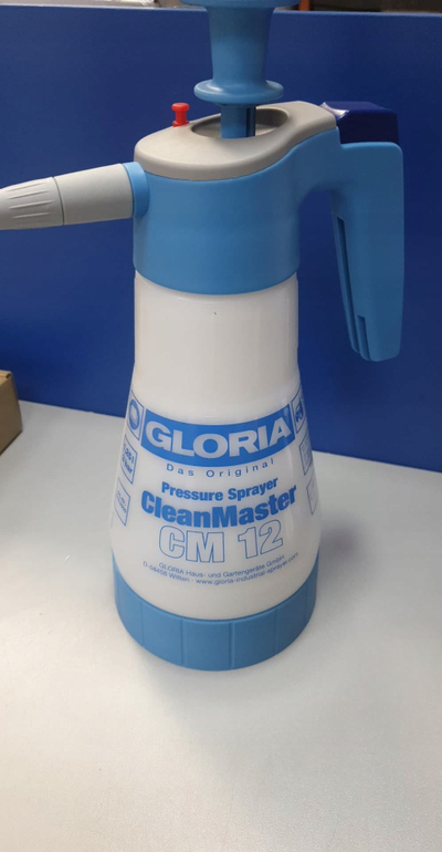 Pompë spërkatëse Gloria CleanMaster CM 12, 1.25L, me presion me dorë, shumëngjyrëshe