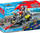 Set lodër Playmobil Tactical Multi Terrain Quad 71147, makinë policie që kthehet, me raketa