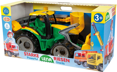 Lodër traktor Lena Bulldozer Excavator 02080, 107cm, 3+, i gjelbër / i verdhë