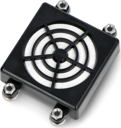 Mbajtës ventilatori 3D Printer, 40x40mm, filtër HEPA, i zi