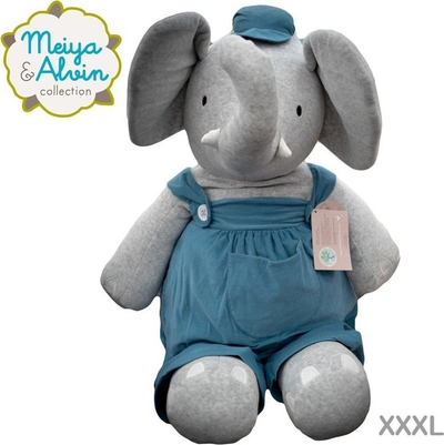 Lodër pelushi Meiya & Alvin, XXXL, e kaltër / e hirtë
