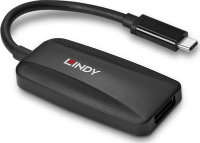Adapter USB Lindy 43337, USB C në DisplayPort, 8K, i zi