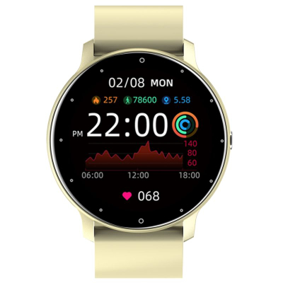 Smartwatch Giewont GW120-6, ekran me ngjyra, matje aktiviteti, ngjyrë ecru