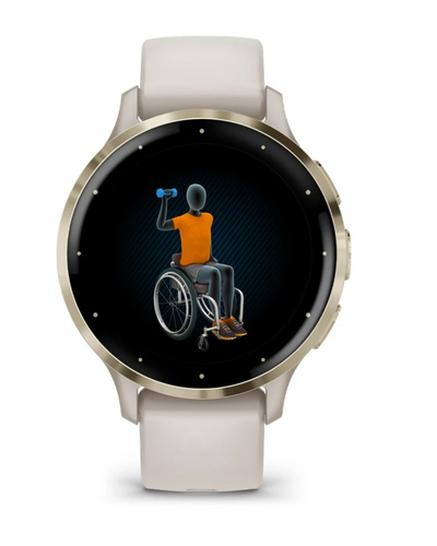 Smartwatch Garmin Venu 3S, AMOLED, 8GB, Ivory Soft Gold