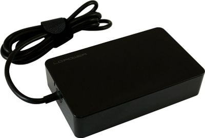Универзален адаптер за лаптоп LC Power LC-NB-PRO-90-C, 90W, 110-240V, црн
