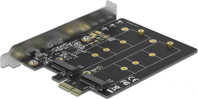 Kartë zgjerimi DeLOCK 90432, PCIe x1, 2x M.2 SATA, e zezë