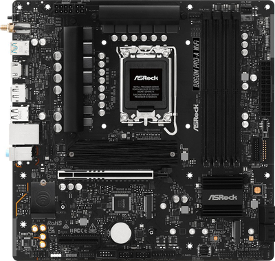 Pлоча Asrock B860M Pro-a WiFi, Intel B860, DDR5, Micro ATX