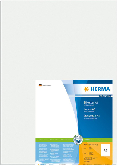 Etiketa Herma Premium (8692), A3, 100 copë
