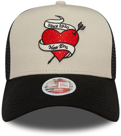 Kapelë unisex New Era Rhinestone Trucker, një masë, stone e zezë