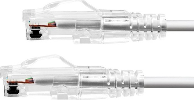 Ултра тенок мрежен кабел ProXtend CAT6, 20 cm, LSZH, бел