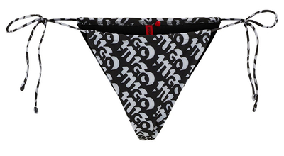 Bikini të poshtme për femra HUGO BOSS, të zeza/bardha