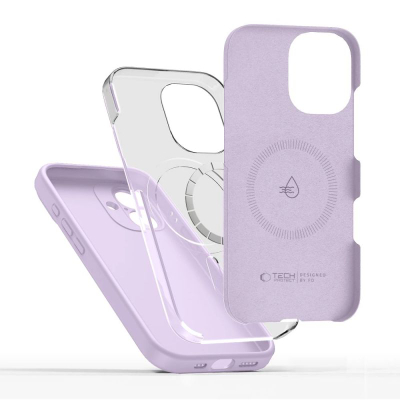 Kapak telefoni Tech-Protect Silicone MagSafe, për iPhone 17, lejla