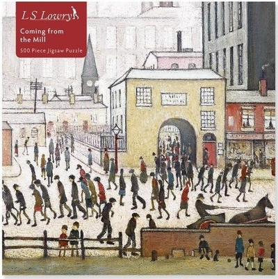 Puzzle për të rritur Flame Tree Studio L.S. Lowry Coming from the Mill, 500 copa, shumëngjyrësh