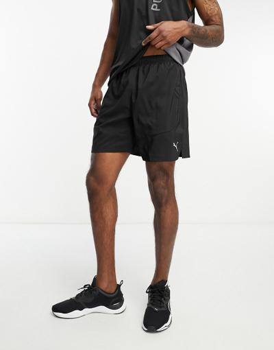 Pantallona të shkurtra vrapimi Puma Run Favorite Velocity 7", për meshkuj, të zeza