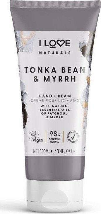 Krem duarsh I Love Cosmetics Naturals Tonka Bean &amp; Myrrh, për lagie dhe butësi, 100 ml