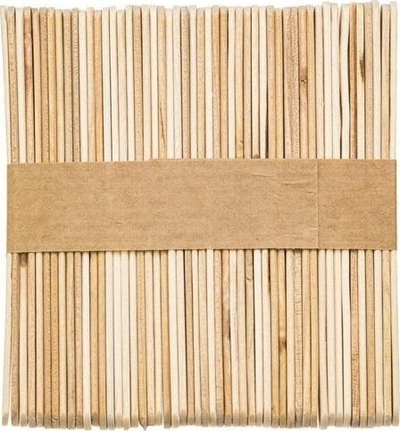 Shkopinj druri Brewis Creative Natural, 14 cm, set me 50 copë, ngjyrë druri natyrale