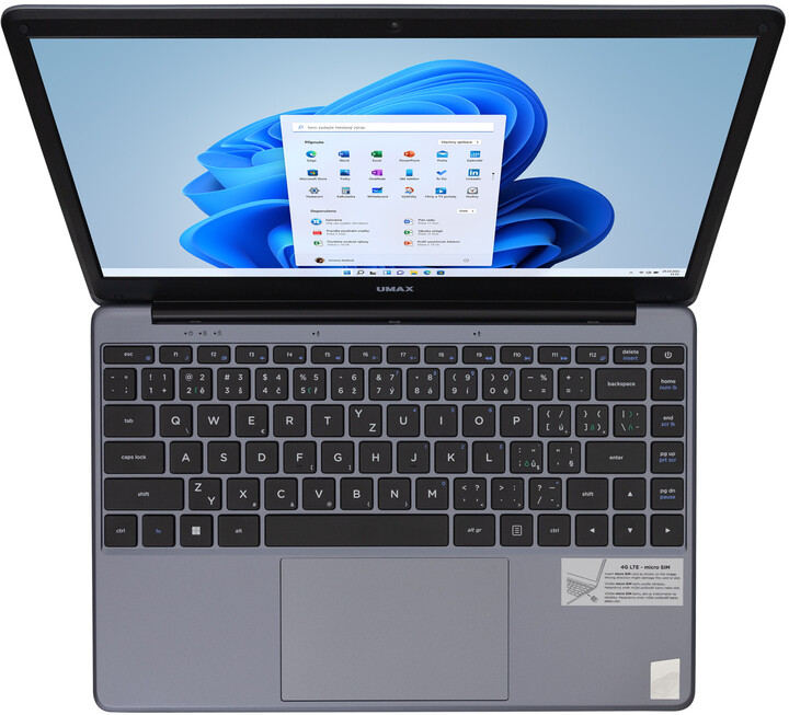 Laptop UMAX VisionBook 14WQ LTE, 14.1 ", Qualcomm Kryo 468, 4GB RAM, 128GB eMM, Qualcomm Adreno 618, gri 3