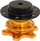 Adapter timoni TurboWorks Hub Quick Release, alumin, 6 vrima, ngjyrë e artë