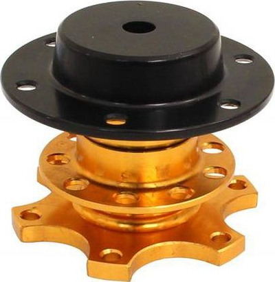 Adapter timoni TurboWorks Hub Quick Release, alumin, 6 vrima, ngjyrë e artë