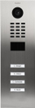 Interfon video DoorBird D2104V, IP LAN, inox V2A i furçuar, për jashtë