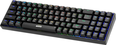 Tastierë gaming Marvo SHOGO 78, mekanike, me kabllo USB, me drita RGB, e zezë